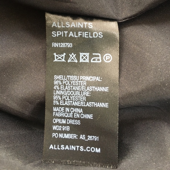 All Saints Opium Dress Size 4 - Picture 9 of 10